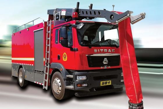 Carbon Steel Firefighter Water Rescue Fire Truck 4x4
