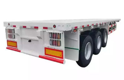 Q235B/Q345B Carbon Steel Flatbed Semi Tractor Trailer 3Axle