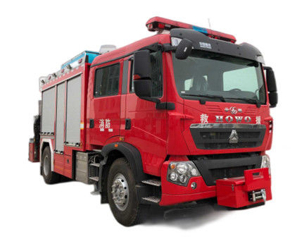 4x4 6 Cylinders Fire Service Truck Heavy Rescue Pumper